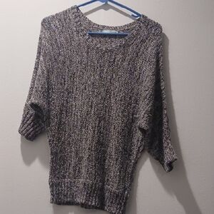 Maurices Marled Black and Gray Sweater